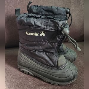 Black Kamik Toddler 7 Felt Lined Boots